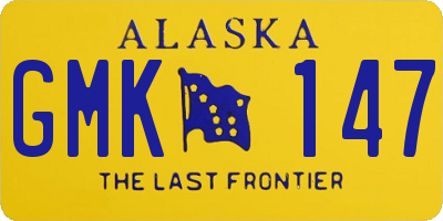 AK license plate GMK147