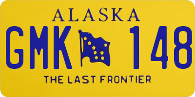 AK license plate GMK148