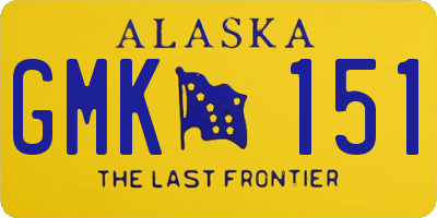 AK license plate GMK151