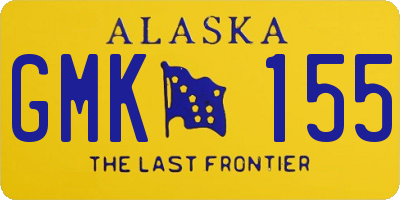 AK license plate GMK155