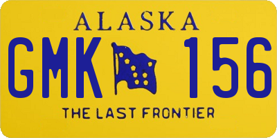 AK license plate GMK156