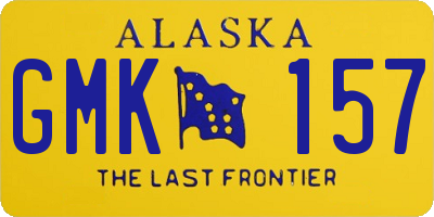 AK license plate GMK157