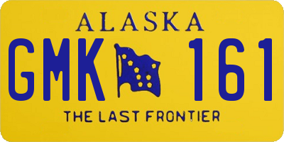 AK license plate GMK161