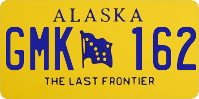 AK license plate GMK162