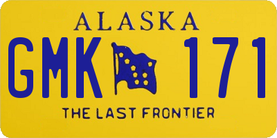 AK license plate GMK171