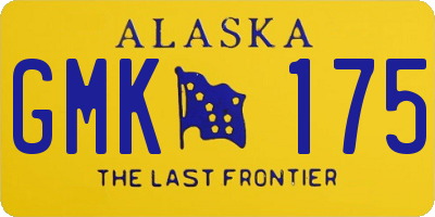 AK license plate GMK175