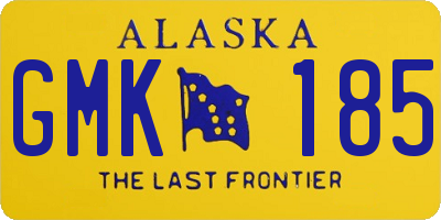 AK license plate GMK185