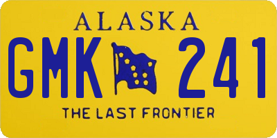AK license plate GMK241