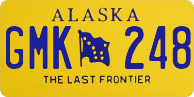 AK license plate GMK248