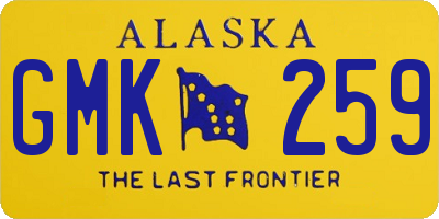 AK license plate GMK259