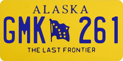 AK license plate GMK261