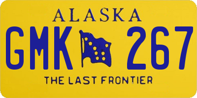 AK license plate GMK267