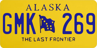 AK license plate GMK269