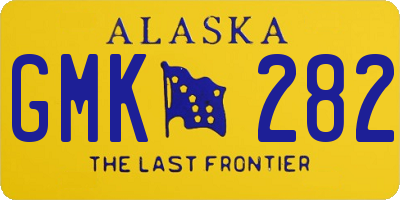 AK license plate GMK282
