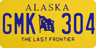 AK license plate GMK304