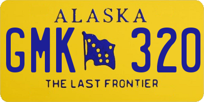 AK license plate GMK320