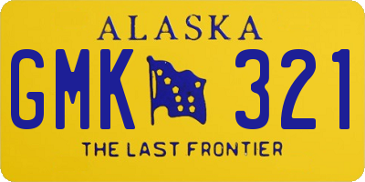 AK license plate GMK321