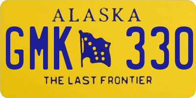 AK license plate GMK330