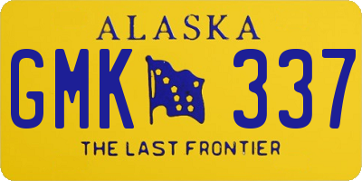 AK license plate GMK337