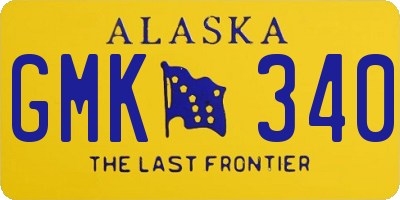 AK license plate GMK340