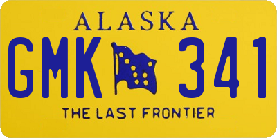 AK license plate GMK341