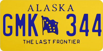 AK license plate GMK344