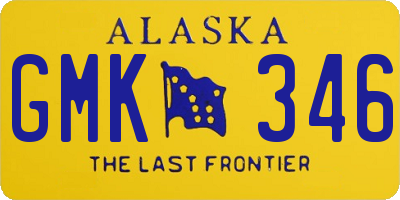 AK license plate GMK346