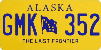 AK license plate GMK352