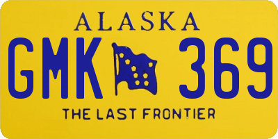 AK license plate GMK369