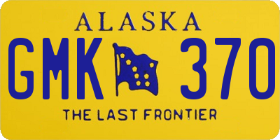 AK license plate GMK370