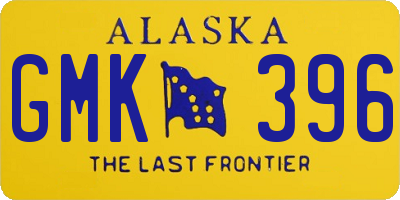 AK license plate GMK396