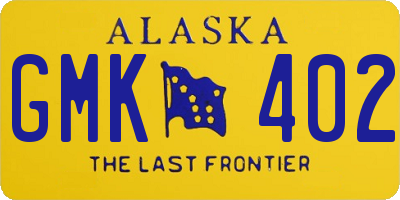 AK license plate GMK402