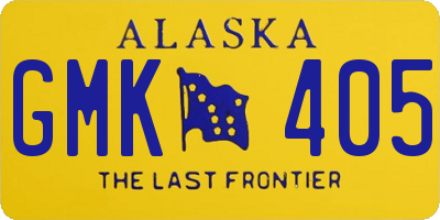 AK license plate GMK405