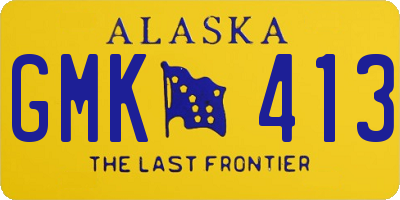 AK license plate GMK413