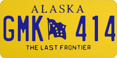 AK license plate GMK414