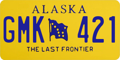AK license plate GMK421
