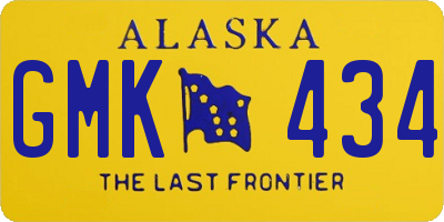 AK license plate GMK434