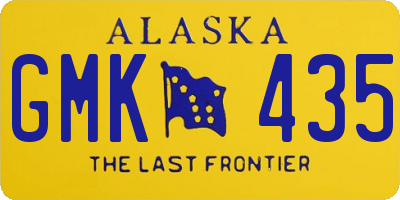 AK license plate GMK435