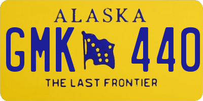 AK license plate GMK440