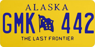 AK license plate GMK442