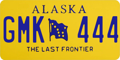 AK license plate GMK444