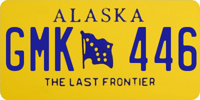 AK license plate GMK446