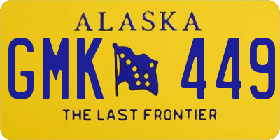 AK license plate GMK449