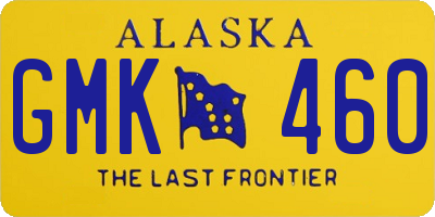 AK license plate GMK460