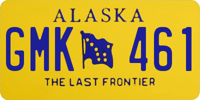 AK license plate GMK461