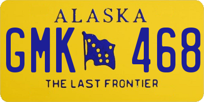 AK license plate GMK468