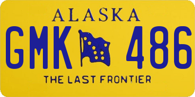 AK license plate GMK486