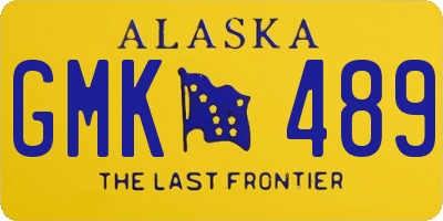 AK license plate GMK489