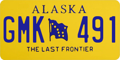 AK license plate GMK491
