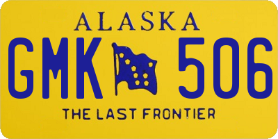 AK license plate GMK506